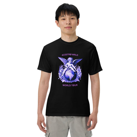 Unisex Acestro World Tour Angel Graphic Tee garment-dyed heavyweight t-shirt